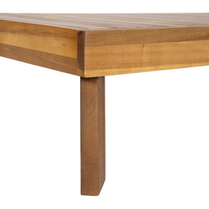 English Elm Patio Solid Acacia Outdoor Coffee Table Low Profile Teak Finish for Lounge Seating N772P502276B