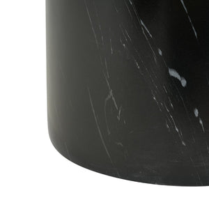 English Elm 23.82 Round MGO Marble Effect Pedestal Coffee Table for Indoor and Outdoor Living N772P510512B