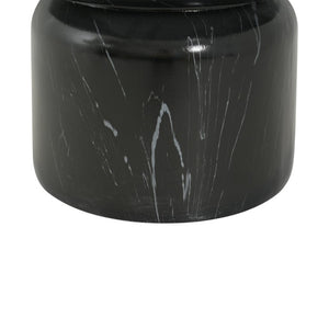 English Elm 23.82 Round MGO Marble Effect Pedestal Coffee Table for Indoor and Outdoor Living N772P510512B