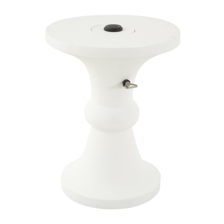 English Elm Outdoor MGO Umbrella Base with Built-In Side Table for Patio and Poolside Use N772P522116W