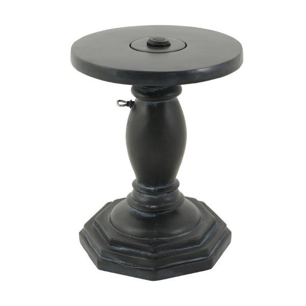 English Elm Outdoor MGO Umbrella Base Side Table with Sand Fill Weighted Antique Black Finish N772P522121A