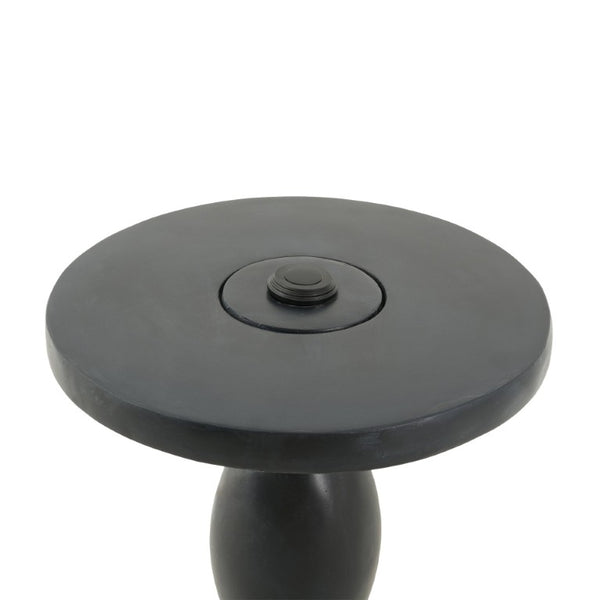 English Elm Outdoor MGO Umbrella Base Side Table with Sand Fill Weighted Antique Black Finish N772P522121A