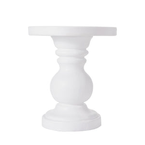 English Elm 20 Inch Handcrafted MgO Cylindrical Side Table Sculptural Indoor Outdoor Modern N772P575442T