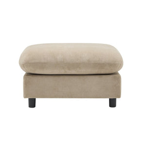 English Elm 69 in Velvet Modular Sectional with Ottoman Three Piece L Shaped Living Room Sofa N773IS00002NN