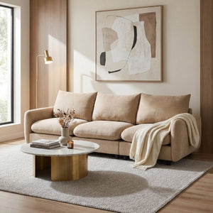 English Elm 99 Inch Modular Velvet Sectional Sofa Three Piece Living Room Couch with Flexible Layout N773IS00003NN