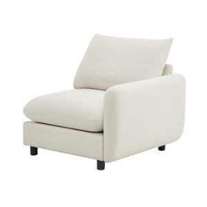 English Elm 99 in Three Piece Modular Sectional Sofa with Eucalyptus Frame and Sand Fabric Finish N773IS00003WW