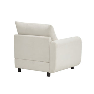 English Elm 99 in Three Piece Modular Sectional Sofa with Eucalyptus Frame and Sand Fabric Finish N773IS00003WW