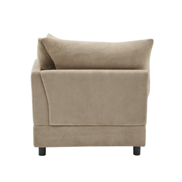 English Elm 99 in Modular Velvet Sectional Sofa with Ottoman Eucalyptus Frame for Living Room N773IS00004NN