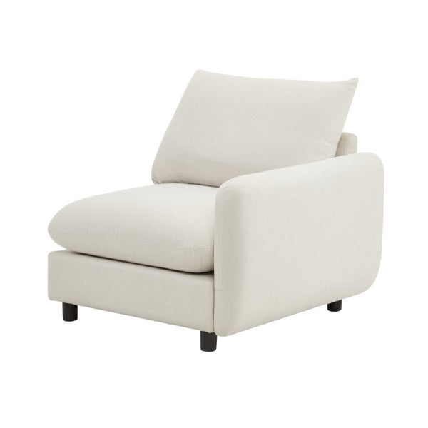 English Elm 99 in Modular L Shaped Sectional Sofa with Ottoman Eucalyptus Frame Living Room N773IS00004WW