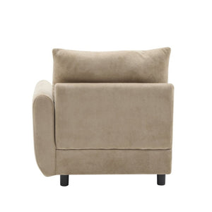 English Elm 99 in Velvet Modular Sectional Sofa Four Piece L Shaped Design for Living Room N773IS00005NN
