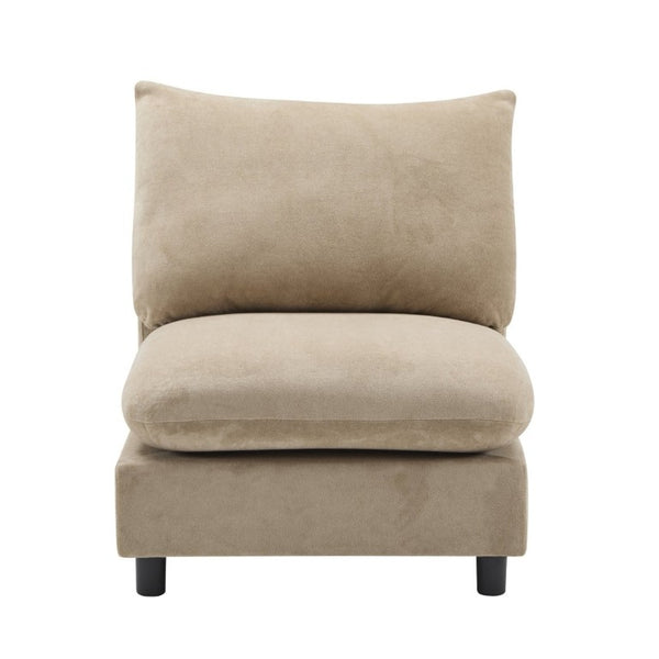 English Elm 99 in Velvet Modular Sectional Sofa Four Piece L Shaped Design for Living Room N773IS00005NN