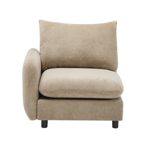 English Elm 99 in Velvet Modular Sectional Sofa Four Piece L Shaped Design for Living Room N773IS00005NN