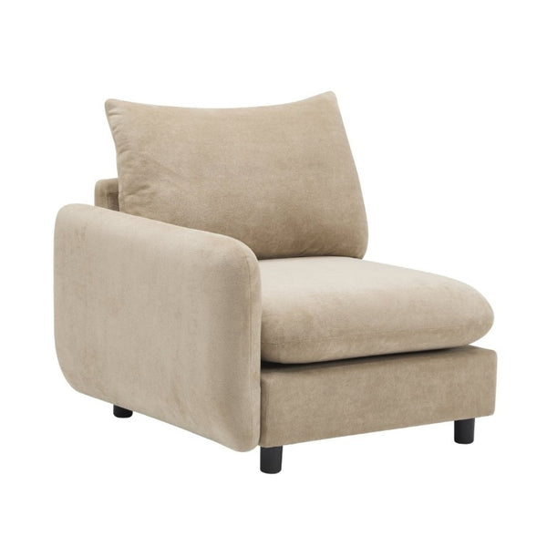 English Elm 99 Inch Modular Velvet Sectional Sofa Five Piece L Shaped Living Room Couch Set N773IS00007NN