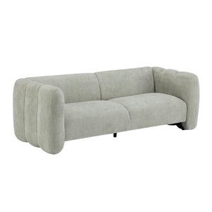 English Elm Tonson Wave Curved Three Seater Sofa with Cloud Cushions for Modern Living Spaces N773IS00030G