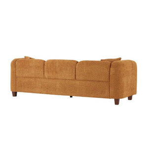 English Elm Silo 87 Inch Three Seat Velvet Sofa Foam Cushions Spring Support Living Room Amber N773IS00036A
