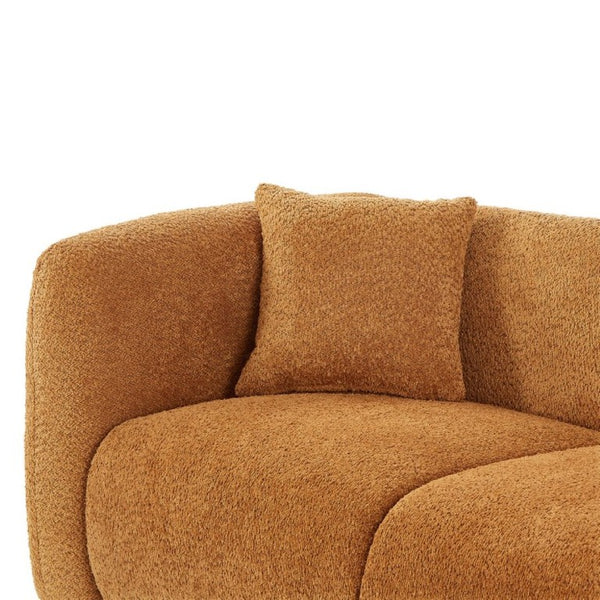 English Elm Silo 87 Inch Three Seat Velvet Sofa Foam Cushions Spring Support Living Room Amber N773IS00036A