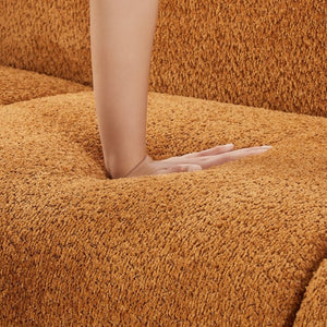 English Elm Silo 87 Inch Three Seat Velvet Sofa Foam Cushions Spring Support Living Room Amber N773IS00036A