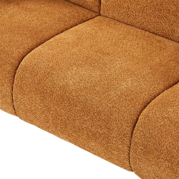 English Elm Silo 87 Inch Three Seat Velvet Sofa Foam Cushions Spring Support Living Room Amber N773IS00036A