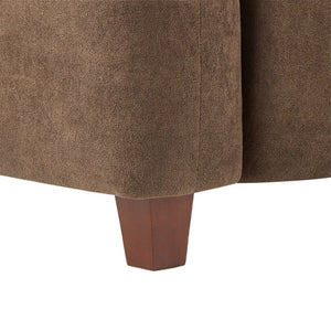 English Elm Silo 87 Inch Three Seat Velvet Sofa Foam Cushions Spring Support Living Room Dark Brown N773IS00036D