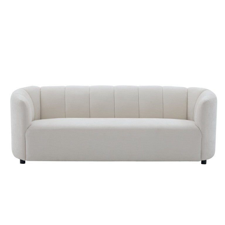 English Elm Mirelle Curved Chenille Sofa with Wraparound Back for Modern Living Spaces N773IS00168B