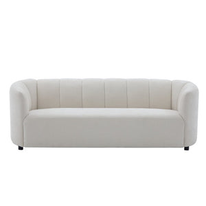 English Elm Mirelle Curved Chenille Sofa with Wraparound Back for Modern Living Spaces N773IS00168B