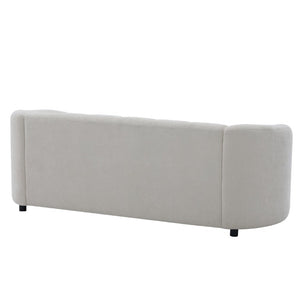 English Elm Mirelle Curved Chenille Sofa with Wraparound Back for Modern Living Spaces N773IS00168B
