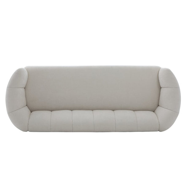 English Elm Mirelle Curved Chenille Sofa with Wraparound Back for Modern Living Spaces N773IS00168B