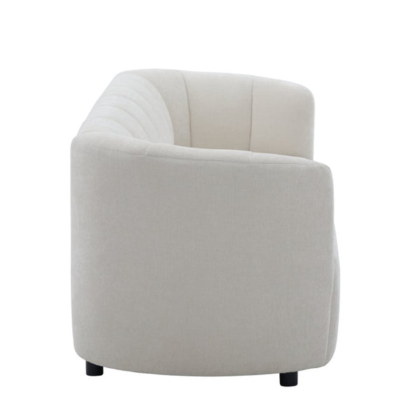 English Elm Mirelle Curved Chenille Sofa with Wraparound Back for Modern Living Spaces N773IS00168B