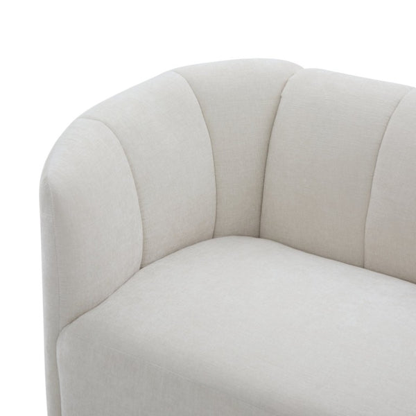 English Elm Mirelle Curved Chenille Sofa with Wraparound Back for Modern Living Spaces N773IS00168B