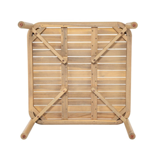English Elm Casper Outdoor Acacia Wood Woven Rope 6 Seat Modular Sofa Set with Slatted Table 6-Seater Sofa and Coffee Table Set N773OC00102L