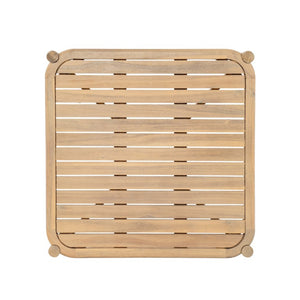 English Elm Casper Outdoor Acacia Wood Woven Rope 6 Seat Modular Sofa Set with Slatted Table 6-Seater Sofa and Coffee Table Set N773OC00102L