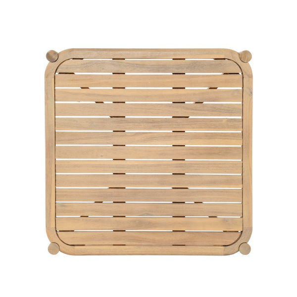 English Elm Casper Outdoor Acacia Wood Woven Rope 6 Seat Modular Sofa Set with Slatted Table 6-Seater Sofa and Coffee Table Set N773OC00102L
