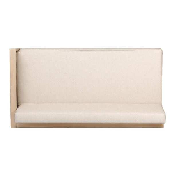 English Elm Emir Acacia Hardwood Outdoor Sofa Set with Wicker Accents and Sand Cushions N773OS00162S