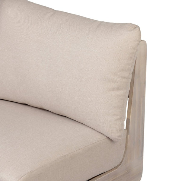 English Elm Lazy Boy Acacia Wood Outdoor Club Chair with Deep Cushion for Patio Lounge N773P286703S