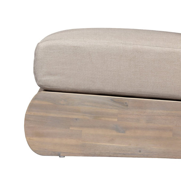 English Elm Lazy Boy Acacia Wood Outdoor Club Chair with Deep Cushion for Patio Lounge N773P286703S