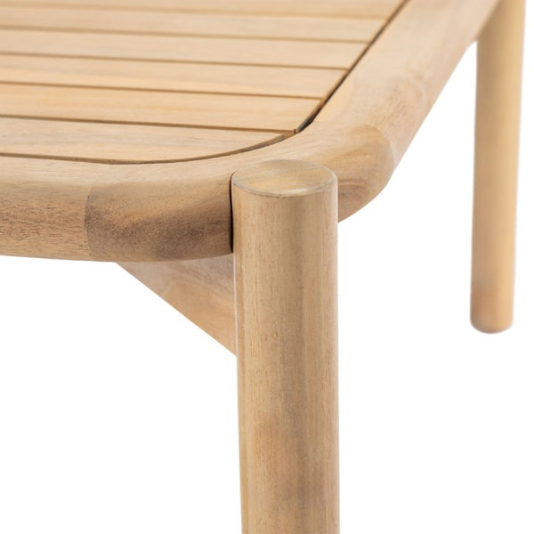 English Elm Casper Outdoor Acacia Hardwood Coffee Table with Slatted Top and Teak Finish N773P354754L