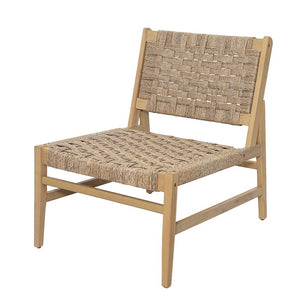 English Elm Noreen Outdoor Club Chair Solid Acacia Frame with Hand Woven PE Wicker Patio Seating N773P438600B