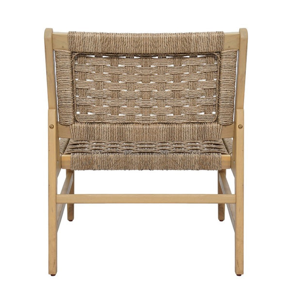 English Elm Noreen Outdoor Club Chair Solid Acacia Frame with Hand Woven PE Wicker Patio Seating N773P438600B