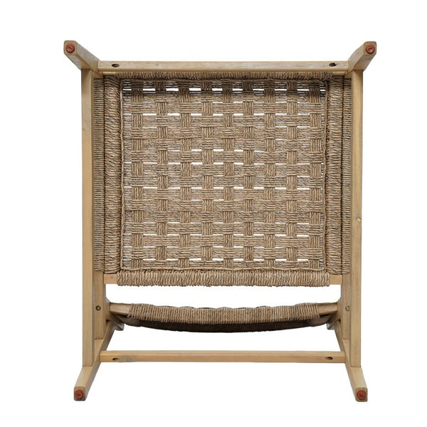 English Elm Noreen Outdoor Club Chair Solid Acacia Frame with Hand Woven PE Wicker Patio Seating N773P438600B