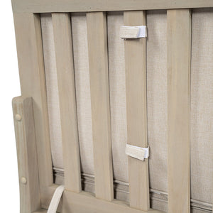English Elm Perla Outdoor Left Arm Chair Solid Acacia Wood Frame with Sand Plush Cushions N773P446692S