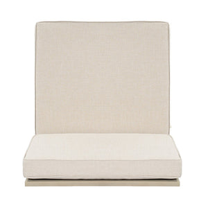 English Elm Perla Modular Outdoor Sectional Chair Solid Acacia Wood Frame with Sand Cushions N773P446694S