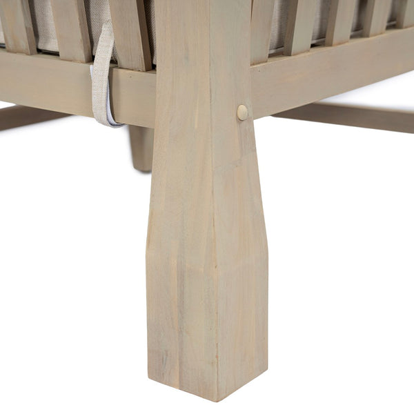 English Elm Perla Outdoor Corner Chair Solid Acacia Wood Modular Sectional Patio Seating N773P446695S
