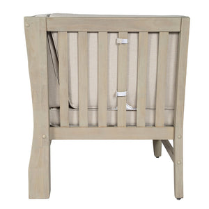 English Elm Perla Outdoor Corner Chair Solid Acacia Wood Modular Sectional Patio Seating N773P446695S