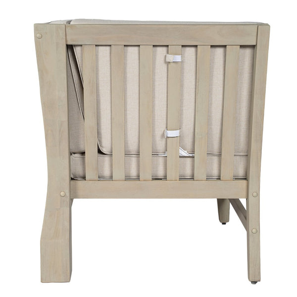English Elm Perla Outdoor Corner Chair Solid Acacia Wood Modular Sectional Patio Seating N773P446695S