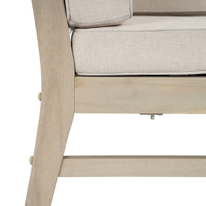 English Elm Perla Outdoor Corner Chair Solid Acacia Wood Modular Sectional Patio Seating N773P446695S