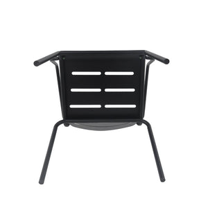 English Elm Verve 3 Piece Outdoor Bistro Set with Powder Coated Iron Frame for Patio or Balcony N773P468900B