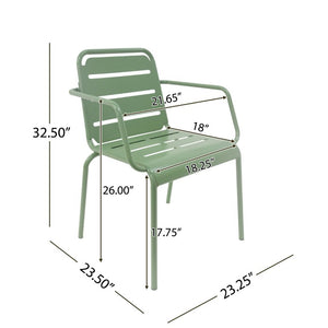 English Elm Verve Outdoor Iron Bistro Set 3 Piece Round Cafe Table Ergonomic Patio Chairs Garden N773P468900G
