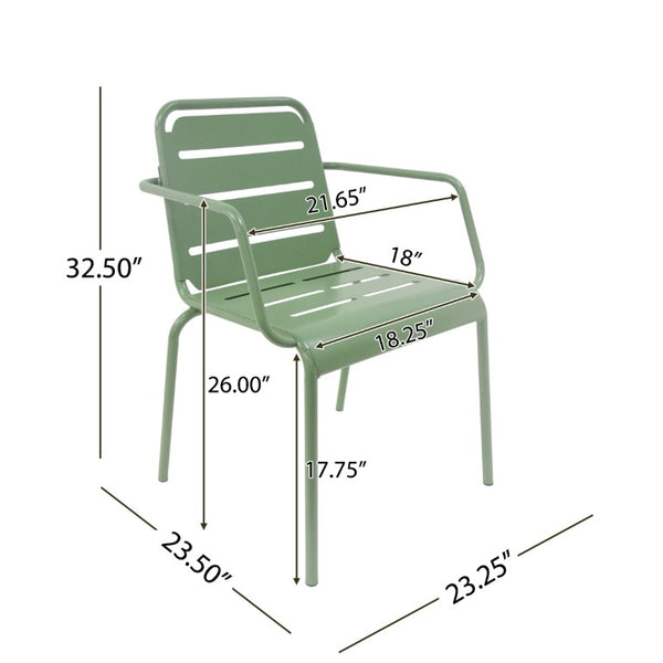 English Elm Verve Outdoor Iron Bistro Set 3 Piece Round Cafe Table Ergonomic Patio Chairs Garden N773P468900G