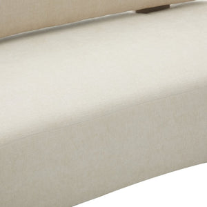 English Elm Lunara Sculptural Chenille Sofa with Oval Back and Deep Seat for Modern Living Rooms N773P469354B