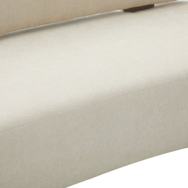 English Elm Lunara Sculptural Chenille Sofa with Oval Back and Deep Seat for Modern Living Rooms N773P469354B